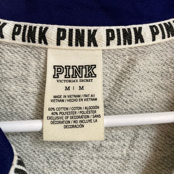 Victoria Secret Pink Pullover Quarter Zip Medium - Picture 6 of 8